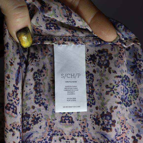 Cabi Floral Boho Peasant Blouse Small - Picture 4 of 4